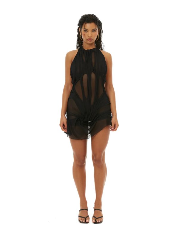 Bella Wet Look Mini Dress - Image 17